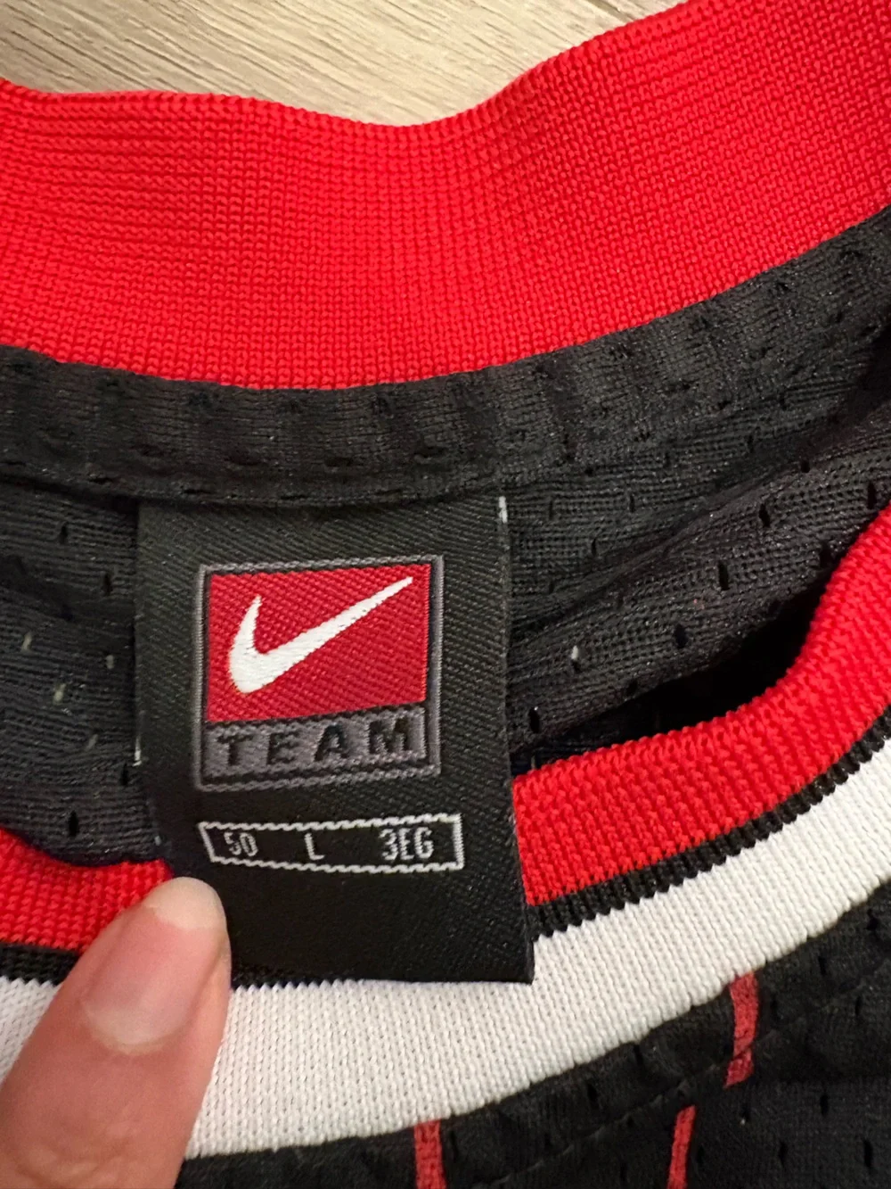 Jordan Jersey Black and Red Team Basketball